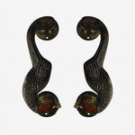 Carica l'immagine nella visualizzazione Galleria, Handcrafted Brass Animal Door Handles 26