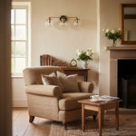 Afbeelding laden in galerijweergave, Glorica Glas 3 Schaduw Bol Make-up Spiegel Licht - Zacht Badkamer Lichtarmatuur