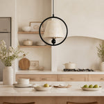 Cargar imagen en el visor de la Galería, Shellure Sculptural Design Ring Hanging Lamp - Modern Pendant Light for Cozy Interiors