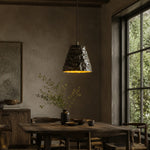 Load image into Gallery viewer, Hand-Hammered Brass Pendant Light for Dining Rooms
