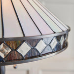 Afbeelding laden in galerijweergave, TF Fargo geometrische art deco Tiffany vloerlamp voor hoekverlichting in de woonkamer