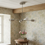 Load image into Gallery viewer, Mobilux Line Mid Century Gold Sputnik Chandelier - Geometric Brass Fixture