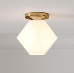 Afbeelding laden in galerijweergave, Talvior sculpturale plafondlamp – gefacetteerd glas voor moderne interieurs