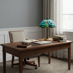 Afbeelding laden in galerijweergave, TF Dragonfly Tafellamp – Vintage Glas-in-Lood voor Woonkamer & Slaapkamer