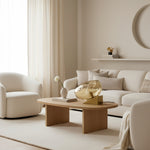 Afbeelding laden in galerijweergave, Glissora glazen tafellamp – zachte sculpturale glazen vorm voor woonkamer of slaapkamer