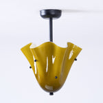 Bild in der Galerieansicht laden, Bellina Plissierte Glas-Deckenleuchte Modern für Wohnzimmer