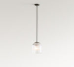 Afbeelding laden in galerijweergave, Bravira geribbelde glazen hanglamp - elegante keuken eilandlamp