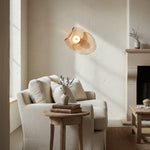 Afbeelding laden in galerijweergave, Lunacrest Gebogen Nebula Geïnspireerde Wandlamp – Artistieke Glazen Verlichting voor Hal