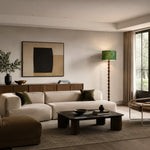 Load image into Gallery viewer, Patterned floor lamp in a warm lounge setting