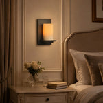 Cargar imagen en el visor de la Galería, Jade wall lamp beside upholstered bed