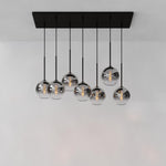 Load image into Gallery viewer, Selvion Industrial Spherical Glass Chandelier for Dining & Living Room