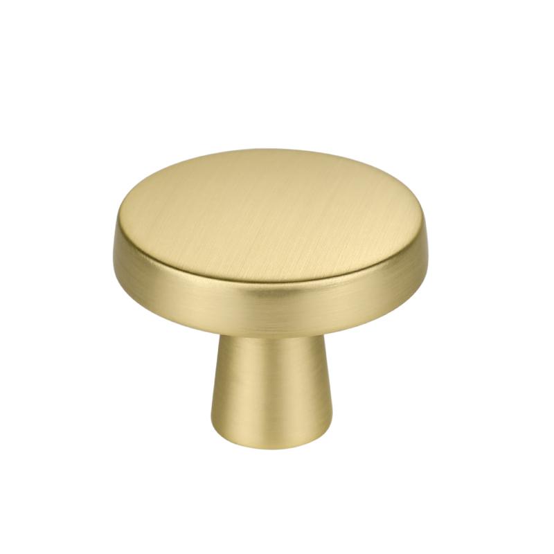 30 Pack Brushed Gold Cabinet Knobs – Round Gold Dresser Knobs Set