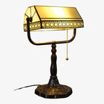 Load image into Gallery viewer, TF Tivanny Floral Stained Glass Desk Lamp - Vintage Table Light for Bedroom Study Living Room