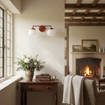 Load image into Gallery viewer, Opalume Glass Vanity Light - Vintage Inspired Bathroom Wall Lighting