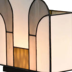 Cargar imagen en el visor de la galería, Lámpara de Mesa Art Deco de Vidrio Teñido Kelsar – Elegante Luz de Acento Interior para Sala de Estar o Entrada