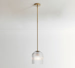 Afbeelding laden in galerijweergave, Bravira geribbelde glazen hanglamp - elegante keuken eilandlamp