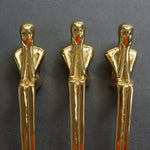 Afbeelding laden in galerijweergave, Gouden messing denker kastgrepen – metalen ladegrepen & kaptafelknoppen