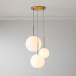 Load image into Gallery viewer, Selvion Asymmetric Glass Ball Chandelier for Dining Room & Living Room