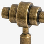 Afbeelding laden in galerijweergave, Stepped solid brass form and antique textured finish