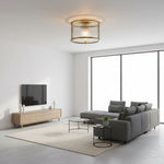 Carica immagine nel visualizzatore della Galleria, RibGlow Lampada da Soffitto a Incasso in Vetro Righettato – Lampada da Soffitto a Montaggio Classico per Soggiorno o Corridoio