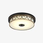 Cargar imagen en el visor de la Galería, Vintage scrollwork flush mount ceiling light representative size image