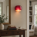 Cargar imagen en el visor de la Galería, Lámpara de Pared Clinco de Vidrio Coloreado – Luz de Acento Retro para Interiores