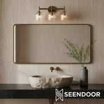 Afbeelding laden in galerijweergave, Bravira geribbelde glazen wandlamp - metalen wandlamp met heldere glazen kap