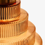 Bild in der Galerieansicht laden, Amara Nordic gestreifte Buntglas-Flaschen-Hängeleuchte