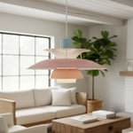 Carica l'immagine nella visualizzazione Galleria, Lampada a sospensione Danish Design – Design nordico scandinavo multicolore per sala da pranzo e soggiorno N38