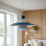 Carica l'immagine nella visualizzazione Galleria, Lampada a sospensione Danish Design – Design nordico scandinavo multicolore per sala da pranzo e soggiorno N38