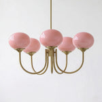 Cargar imagen en el visor de la Galería, Candelabro Moderno Marshmallow de Vidrio