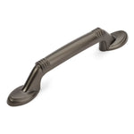 Load image into Gallery viewer, Cosmas Antique Brass Cabinet Pull – Satin Brass Kitchen Handle