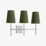 Carica l'immagine nella visualizzazione Galleria, Lampada da Parete con Paralumi in Lino Bianco Derlina – Lampada Retrò Multi-Testa in Metallo