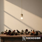 Load image into Gallery viewer, Rivora Fluted Glass Modern Pendant Light for Living & Dining Rooms