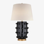 Load image into Gallery viewer, Luminex Sculptural Detail Contemporary Table Lamp for Entryways and Living Spaces