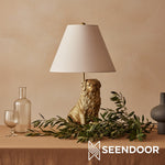 Carica immagine nel visualizzatore della Galleria, Pawdia Figurina Animale – Lampada da Tavolo in Poliresina per Camera da Letto e Soggiorno