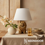 Carica immagine nel visualizzatore della Galleria, Pawdia Figurina Animale – Lampada da Tavolo in Poliresina per Camera da Letto e Soggiorno