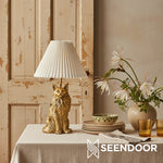 Carica immagine nel visualizzatore della Galleria, Pawdia Figurina Animale – Lampada da Tavolo in Poliresina per Camera da Letto e Soggiorno