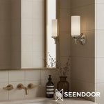 Load image into Gallery viewer, Kalvora Curved Arm Design Modern Wall Sconce for Bedroom & Living Room