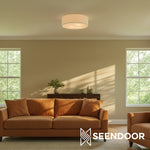 Load image into Gallery viewer, Dumora Textured Fabric Modern Fixture for Bathroom & Entryway