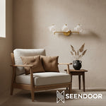 Load image into Gallery viewer, Revalis Contemporary Floral Wall Light for Entryway & Study