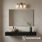 Load image into Gallery viewer, Derlina Classic Multi-head Glass Shade Wall Lamp for Bathroom & Bedroom