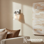 Load image into Gallery viewer, Derlina Classic Multi-head Glass Shade Wall Lamp for Bathroom & Bedroom