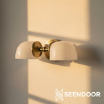 Load image into Gallery viewer, Kalvora Curved Arm Design Modern Wall Sconce for Bedroom & Living Room