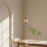Load image into Gallery viewer, Driscoll Contemporary Drum Shade Pendant for Dining & Entryway