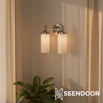 Load image into Gallery viewer, Kalvora Curved Arm Design Modern Wall Sconce for Bedroom & Living Room