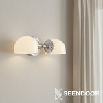 Load image into Gallery viewer, Kalvora Curved Arm Design Modern Wall Sconce for Bedroom & Living Room