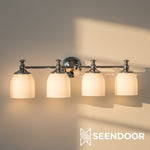 Load image into Gallery viewer, Kalvora Curved Arm Design Modern Wall Sconce for Bedroom & Living Room