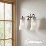 Load image into Gallery viewer, Derlina Classic Multi-head Glass Shade Wall Lamp for Bathroom & Bedroom