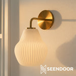 Load image into Gallery viewer, Rivrona Fluted Design Modern Wall Lamp for Entryway & Study